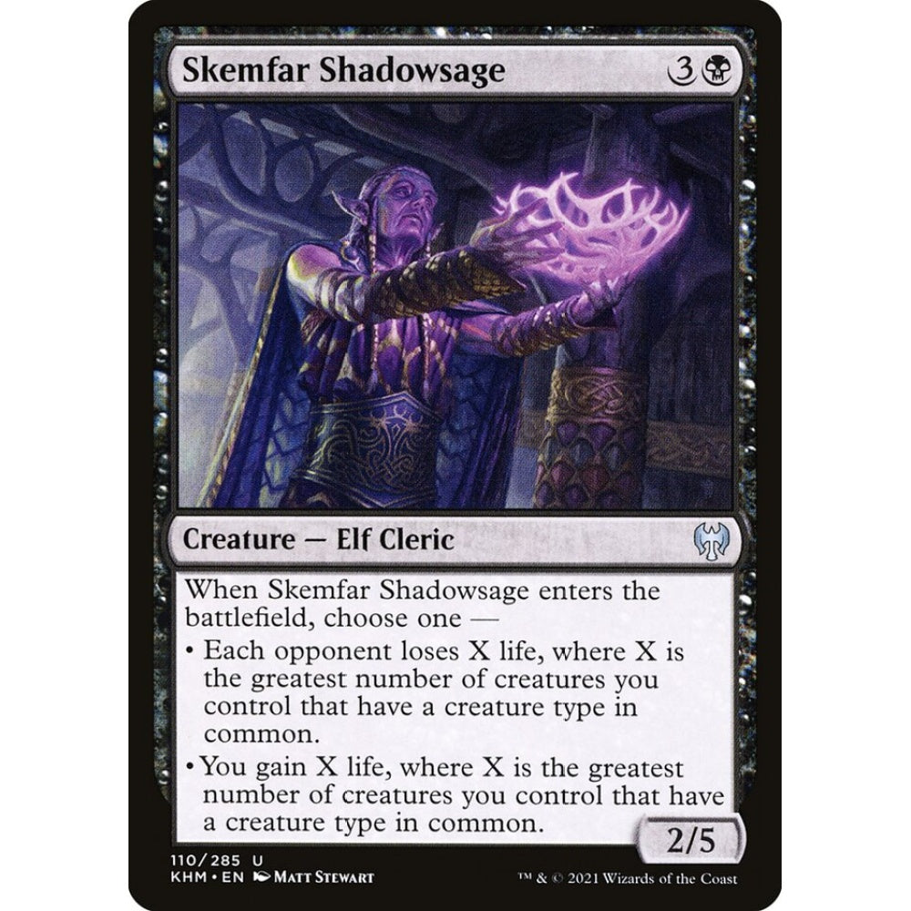 Skemfar Shadowsage uncommon 110 Magic the Gathering Kaldheim