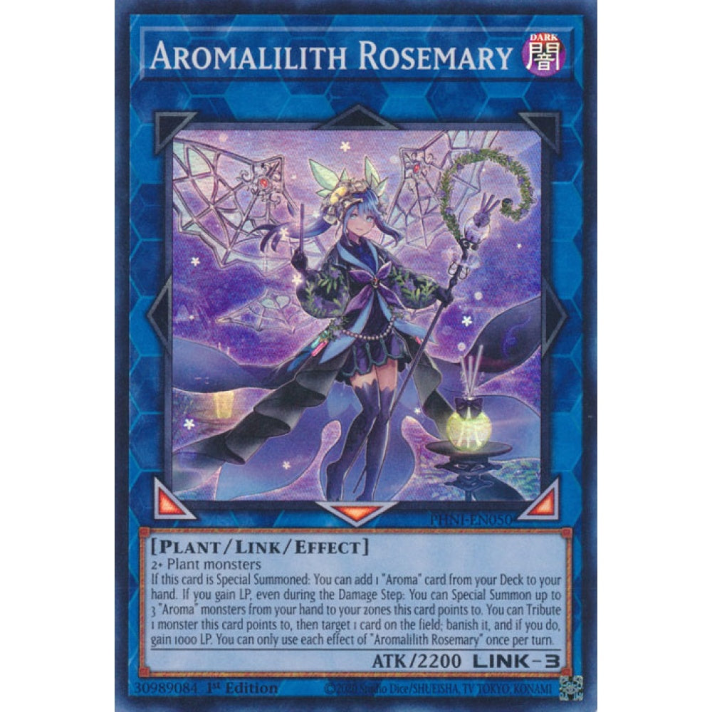 Aromalilith Rosemary PHNI-EN050 Super Super Rare Yu-Gi-Oh Phantom Nightmare in Art