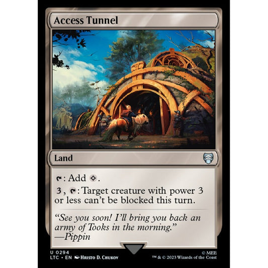 Access Tunnel, uncommon, 294, Magic the Gathering, Tales of Middle-earth Commander