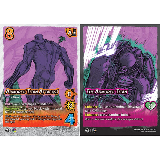 Armored Titan Attacks!//The Armored Titan, 284/297, UR, UniVersus, Attack on Titan: Battle for Humanity