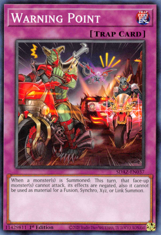 Warning Point MP21-EN216 Super Super Rare Yu-Gi-Oh 2021 Tin of Ancient Battles in Art