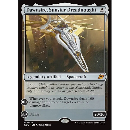 Dawnsire, Sunstar Dreadnought mythic 238 Magic the Gathering Edge of Eternities