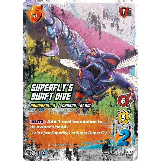 Superfly's Swift Dive 24/186 TMNT01 Universus Teenage Mutant Ninja Turtles Attack UR