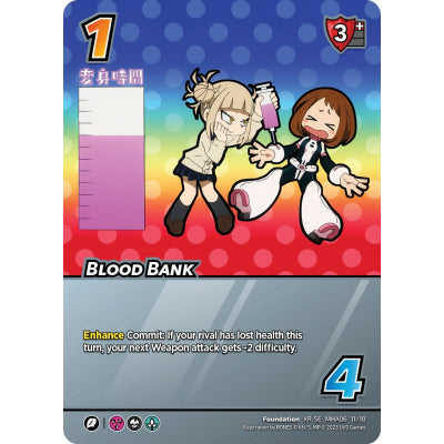 Blood Bank, 11/18, XR-SE, UniVersus, MHA06 Jet Burn