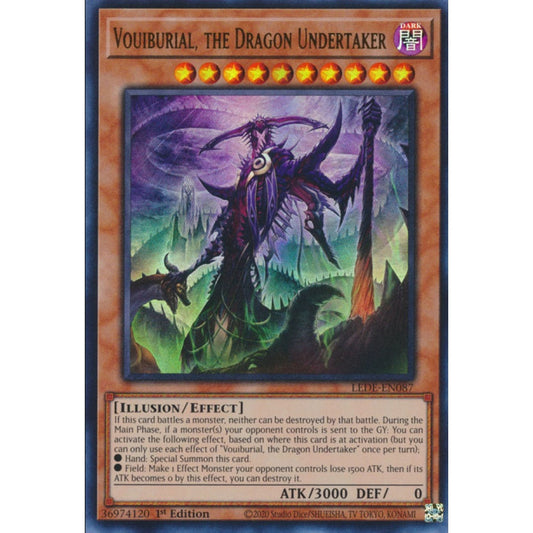 Vouiburial, the Dragon Undertaker, LEDE-EN087, Ultra Rare, Yu-Gi-Oh!, Legacy of Destruction