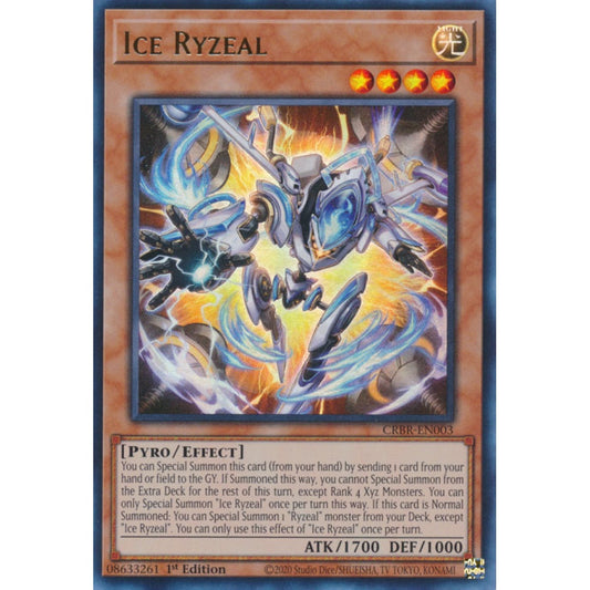 Ice Ryzeal MP25-EN119 Prismatic Prismatic Secret Rare Yu-Gi-Oh 2025 Mega-Pack Tin in Art