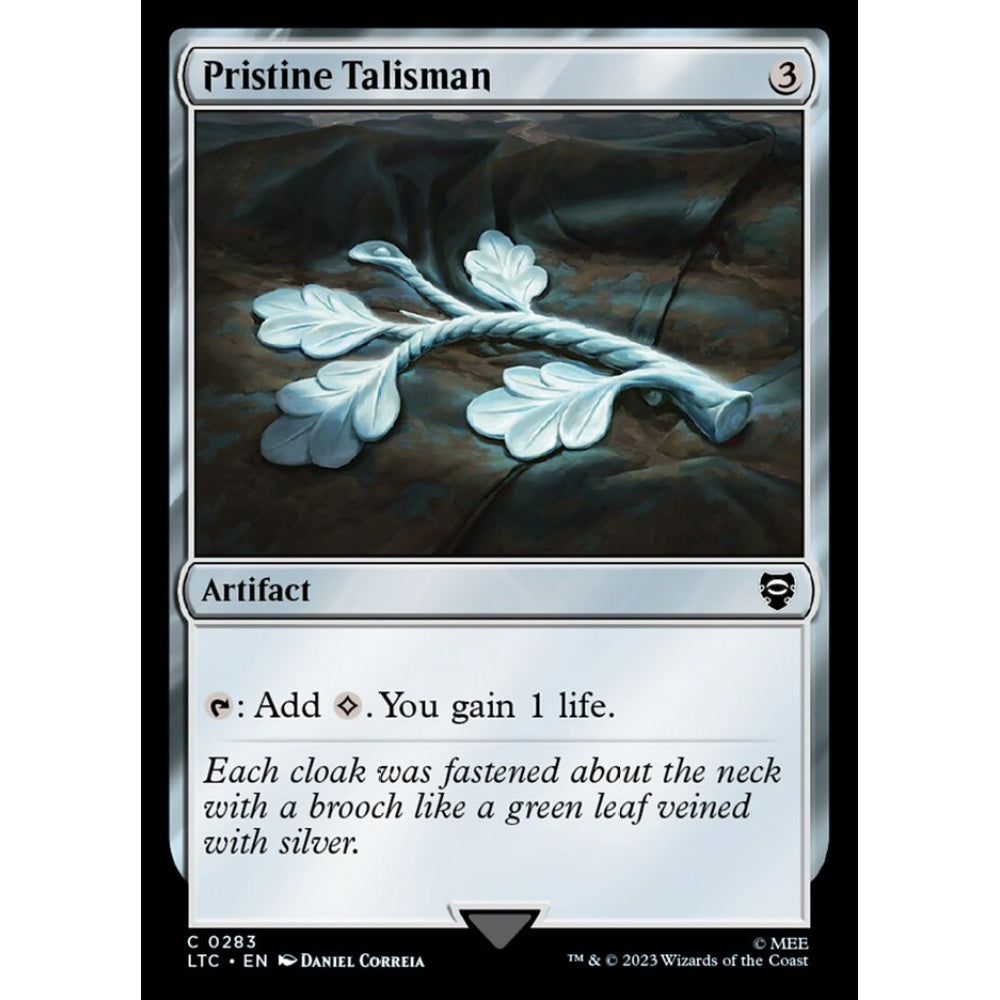 Pristine Talisman, common, 283, Magic the Gathering, Tales of Middle-earth Commander