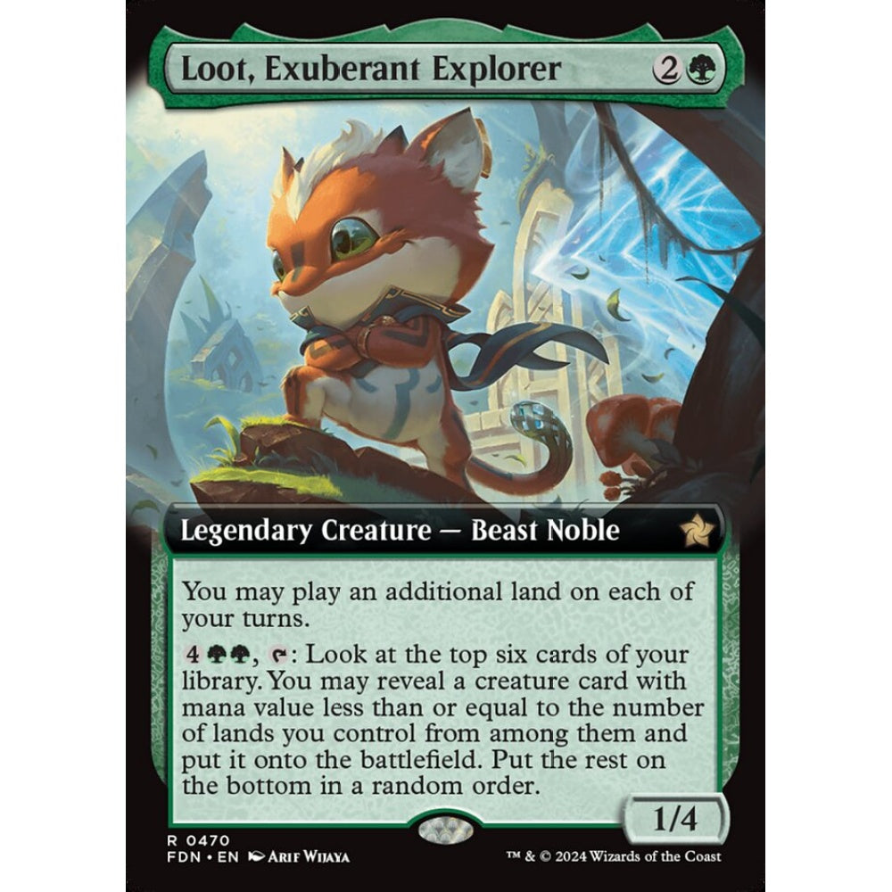 Loot, Exuberant Explorer, 470, rare, Magic: The Gathering, Foundations