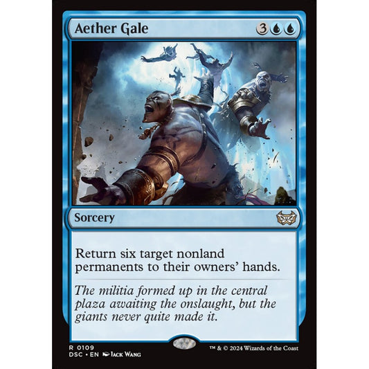 Aether Gale, 109, rare, Magic: The Gathering, Duskmourn: House of Horror