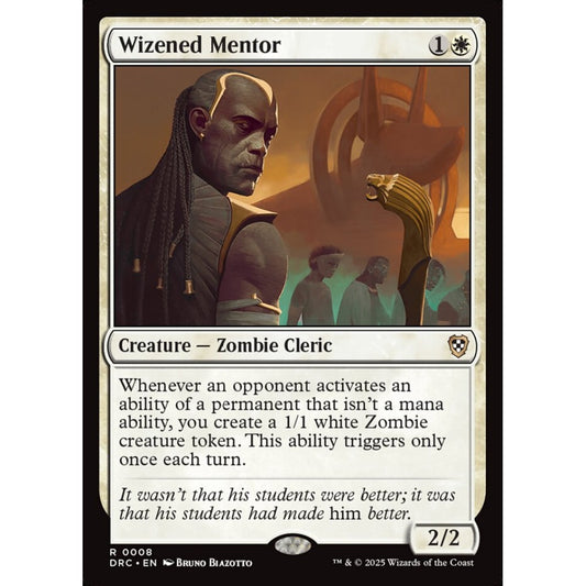 Wizened Mentor, 8, rare, Magic: The Gathering, Aetherdrift Commander