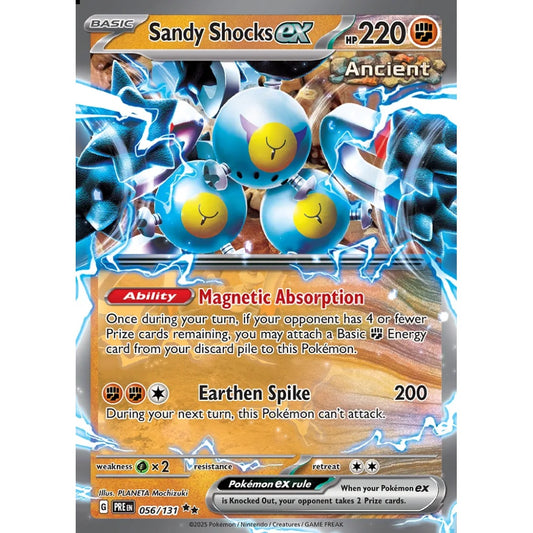 Sandy Shocks ex Double Rare 056/131 Pokemon Card Game Prismatic Evolutions