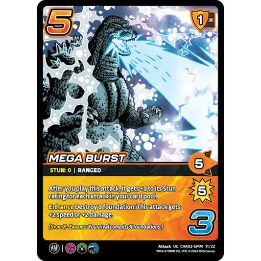 Mega Burst, 11/22, UC, UniVersus, Challengers Godzilla & Mothra, King Ghidorah & Rodan