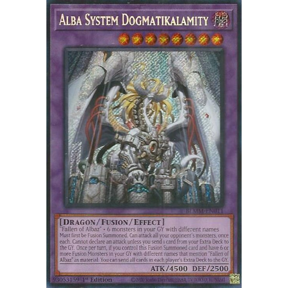 Alba System Dogmatikalamity BLMM-EN011 Secret Yu-Gi-Oh Battles of Legend: Monster Mayhem