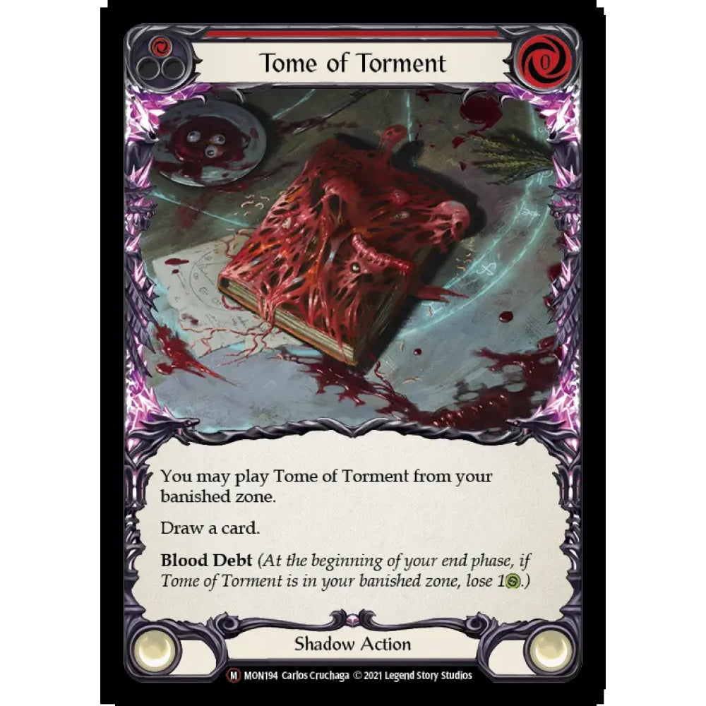 Tome of Torment U-MON194 Majestic Flesh & Blood Trading Card Game Monarch - Unlimited in Regular Art