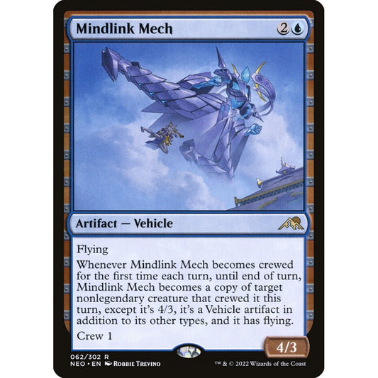 Mindlink Mech rare 62 Magic the Gathering Kamigawa: Neon Dynasty