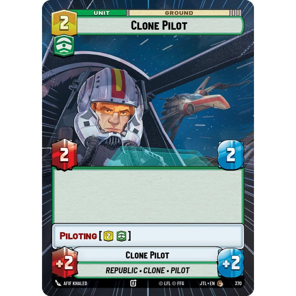 Clone Pilot, C, JTL 370) Hyperspace, Star Wars Unlimited