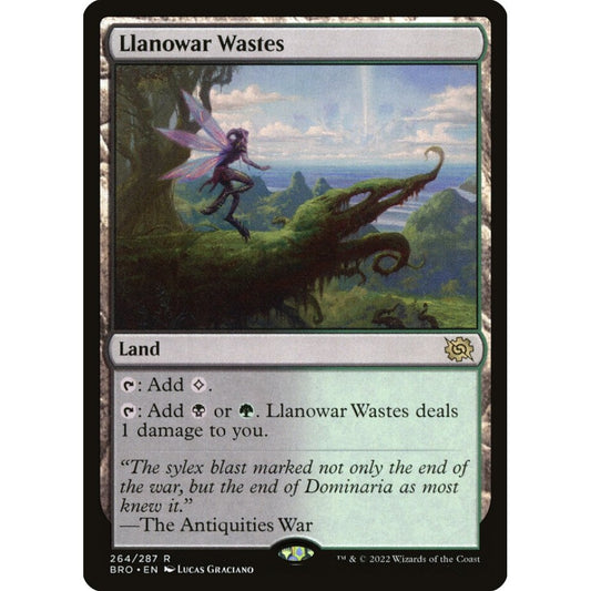 Llanowar Wastes rare 264 Magic the Gathering The Brothers' War