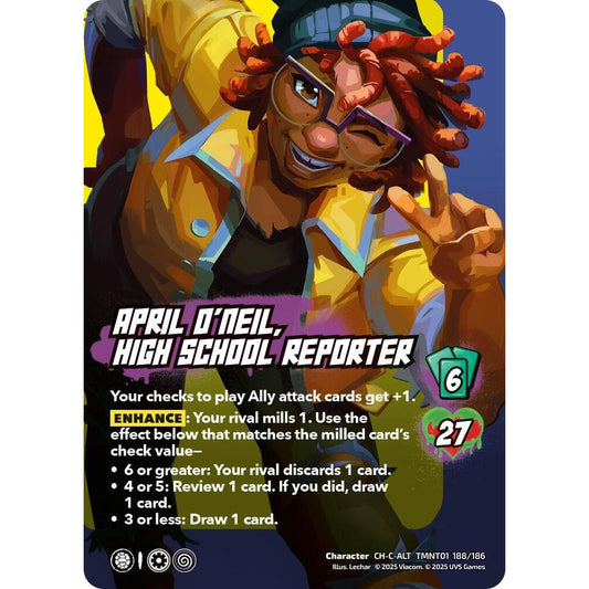 April O'Neil, High School Reporter 188/186 TMNT01 Universus Teenage Mutant Ninja Turtles Character CH-C-ALT