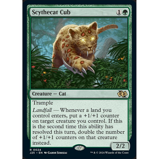 Scythecat Cub, 24, rare, Magic: The Gathering, Foundations Jumpstart