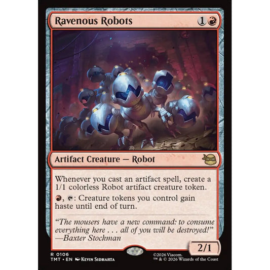 Ravenous Robots rare 106 Magic the Gathering Teenage Mutant Ninja Turtles