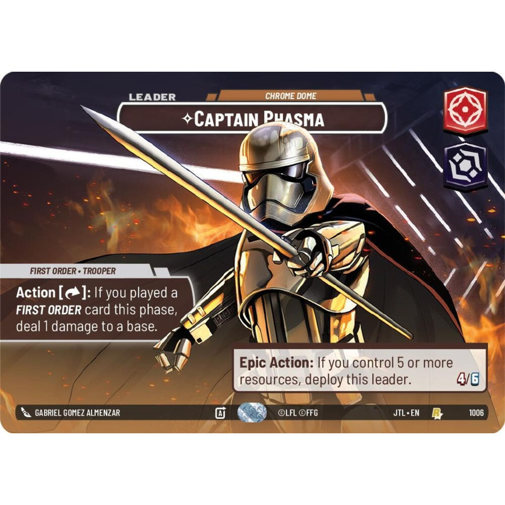Captain Phasma, R, JTL 1006) Showcase, Star Wars Unlimited