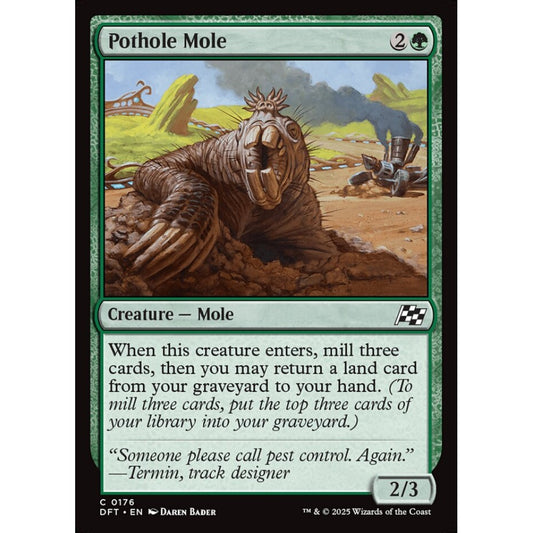 Pothole Mole, 176, common, Magic: The Gathering, Aetherdrift