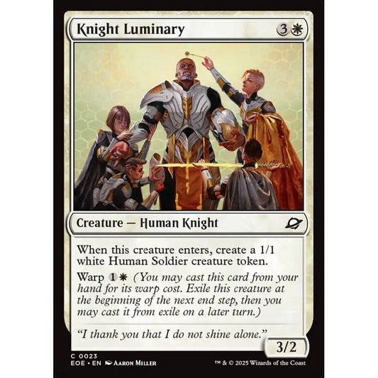 Knight Luminary common 23 Magic the Gathering Edge of Eternities