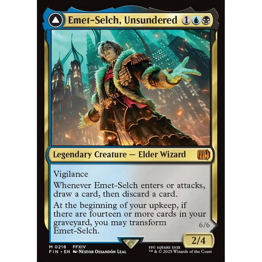 Emet-Selch, Unsundered // Hades, Sorcerer of Eld mythic 218 Magic the Gathering Final Fantasy