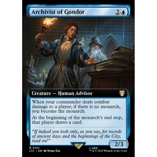 Archivist of Gondor, rare, 101, Magic the Gathering, Tales of Middle-earth Commander