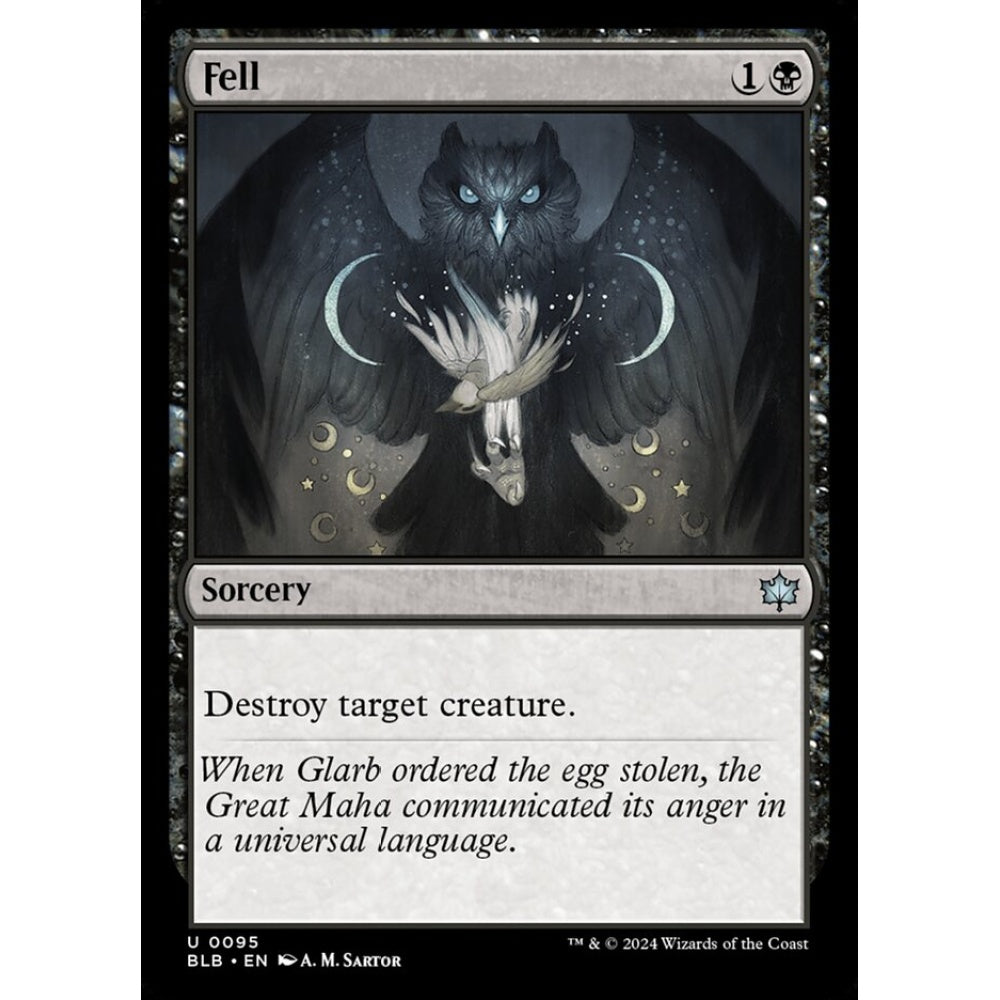 Fell, 95, uncommon, Magic: The Gathering, Bloomburrow