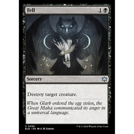 Fell, 95, uncommon, Magic: The Gathering, Bloomburrow