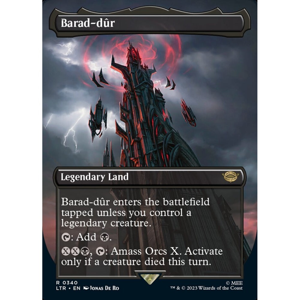 Barad-dûr, rare, 340, Magic the Gathering, The Lord of the Rings: Tales of Middle-earth