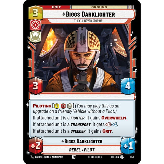 Biggs Darklighter, U, JTL 648) Foil, Star Wars Unlimited