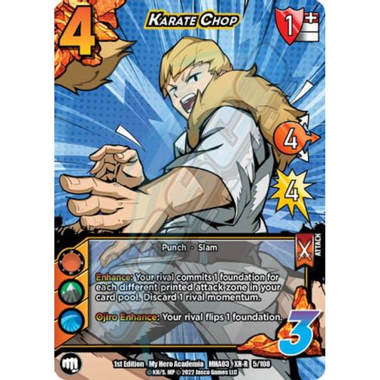 Karate Chop, 5/108, XR-R, UniVersus, MHA03 Heroes Clash