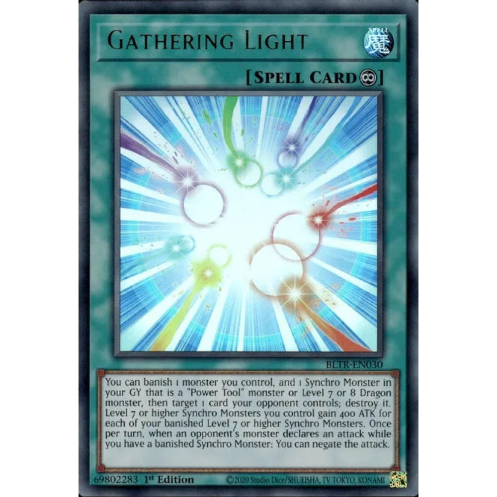 Gathering Light, BLTR-EN030, Ultra Rare, Yu-Gi-Oh!, Battles of Legend: Terminal Revenge