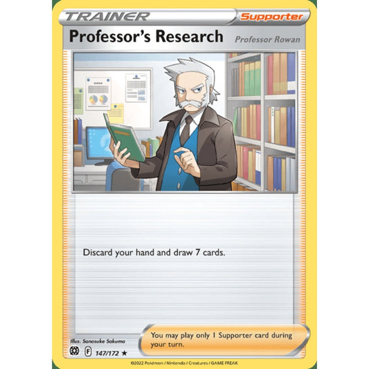 Professor's Research Holo Rare 147/172 Pokemon Card Game Brilliant Stars