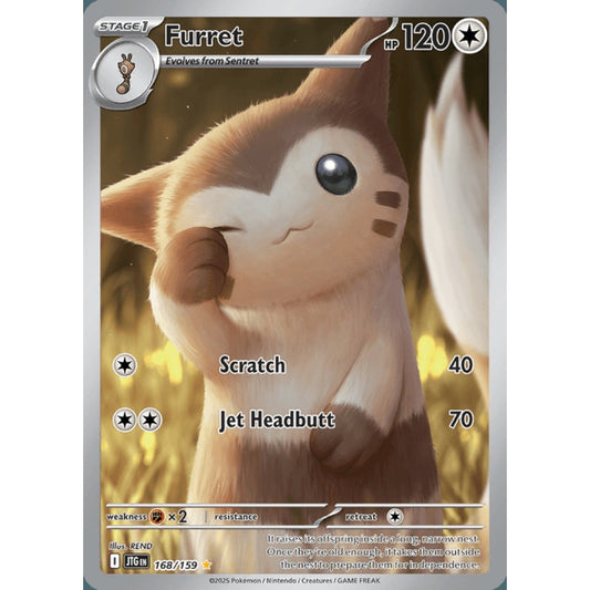 Furret Illustration Rare 168/159 Pokemon Card Game Journey Together
