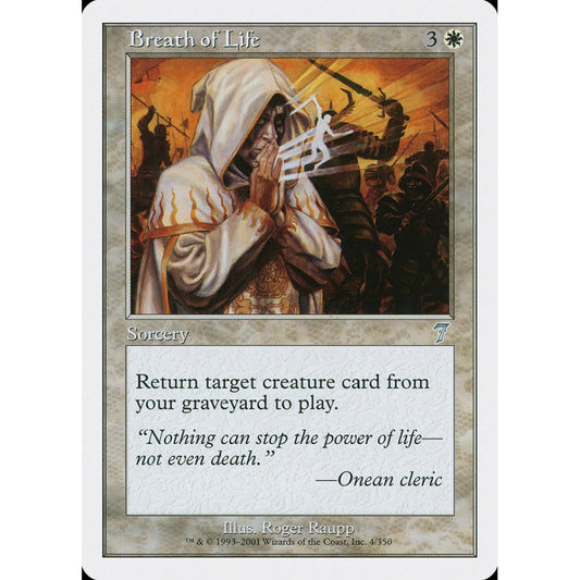 Breath of Life uncommon 4 Magic the Gathering Seventh Edition