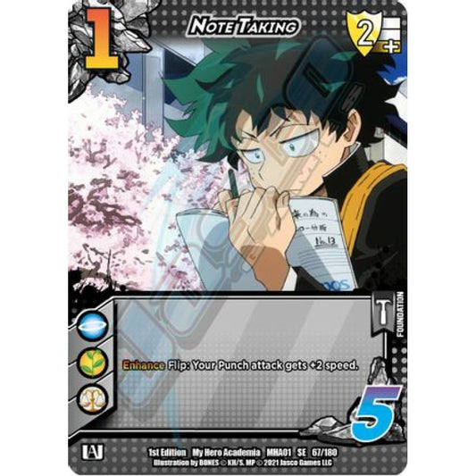 Note Taking, 67/180, SE, UniVersus, MHA01 My Hero Academia