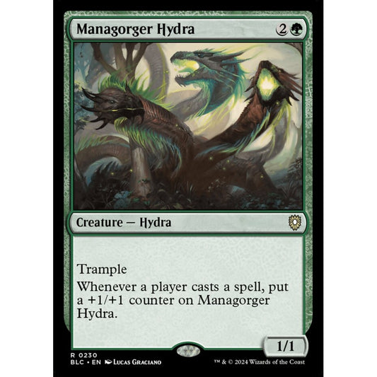 Managorger Hydra, 230, rare, Magic: The Gathering, Bloomburrow