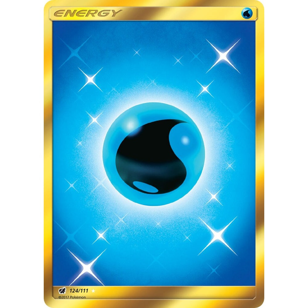 Water Energy Rare Secret 124/111 Pokemon Card Game Crimson Invasion