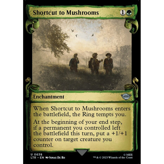 Shortcut to Mushrooms, uncommon, 638, Magic the Gathering, The Lord of the Rings: Tales of Middle-earth