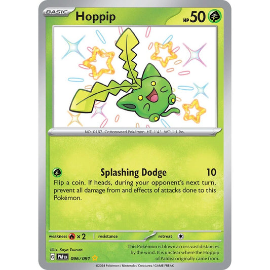 Hoppip Shiny Rare 096/091 Pokemon Card Game Paldean Fates