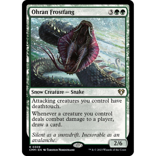 Ohran Frostfang rare 309 Magic the Gathering Commander Masters