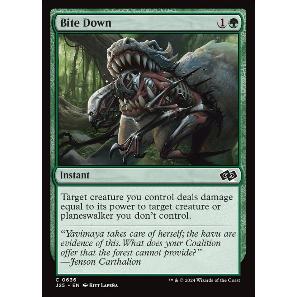 Bite Down, 636, common, Magic: The Gathering, Foundations Jumpstart