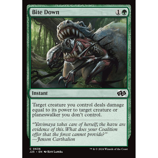 Bite Down, 636, common, Magic: The Gathering, Foundations Jumpstart