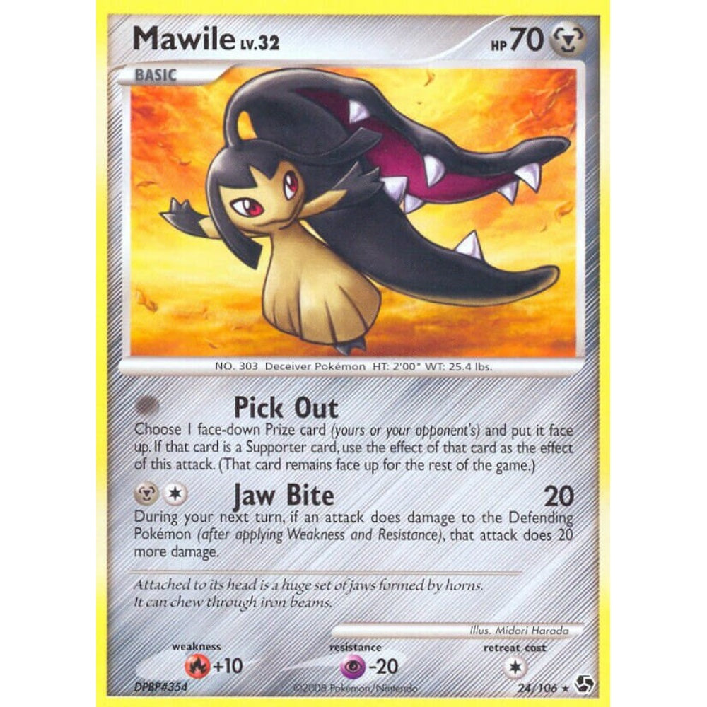 Mawile Rare 24/106 Pokemon Card Game Great Encounters