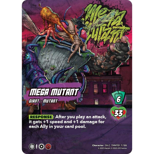 Mega Mutant 7/186 TMNT01 Universus Teenage Mutant Ninja Turtles Character CH-C