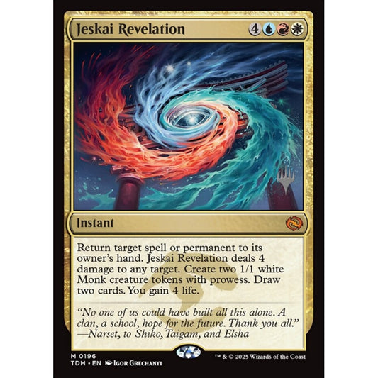 Jeskai Revelation mythic 196p Magic the Gathering Tarkir: Dragonstorm Promos