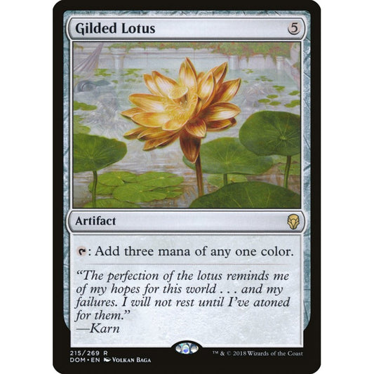 Gilded Lotus rare 215 Magic the Gathering Dominaria